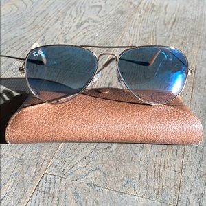 Ray Bans - Aviators Gold/Light Blue